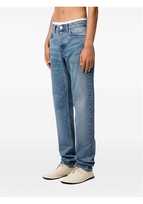 Jeans a gamba dritta in blu Ami paris - uomo AMI PARIS | HTR001DE0046480